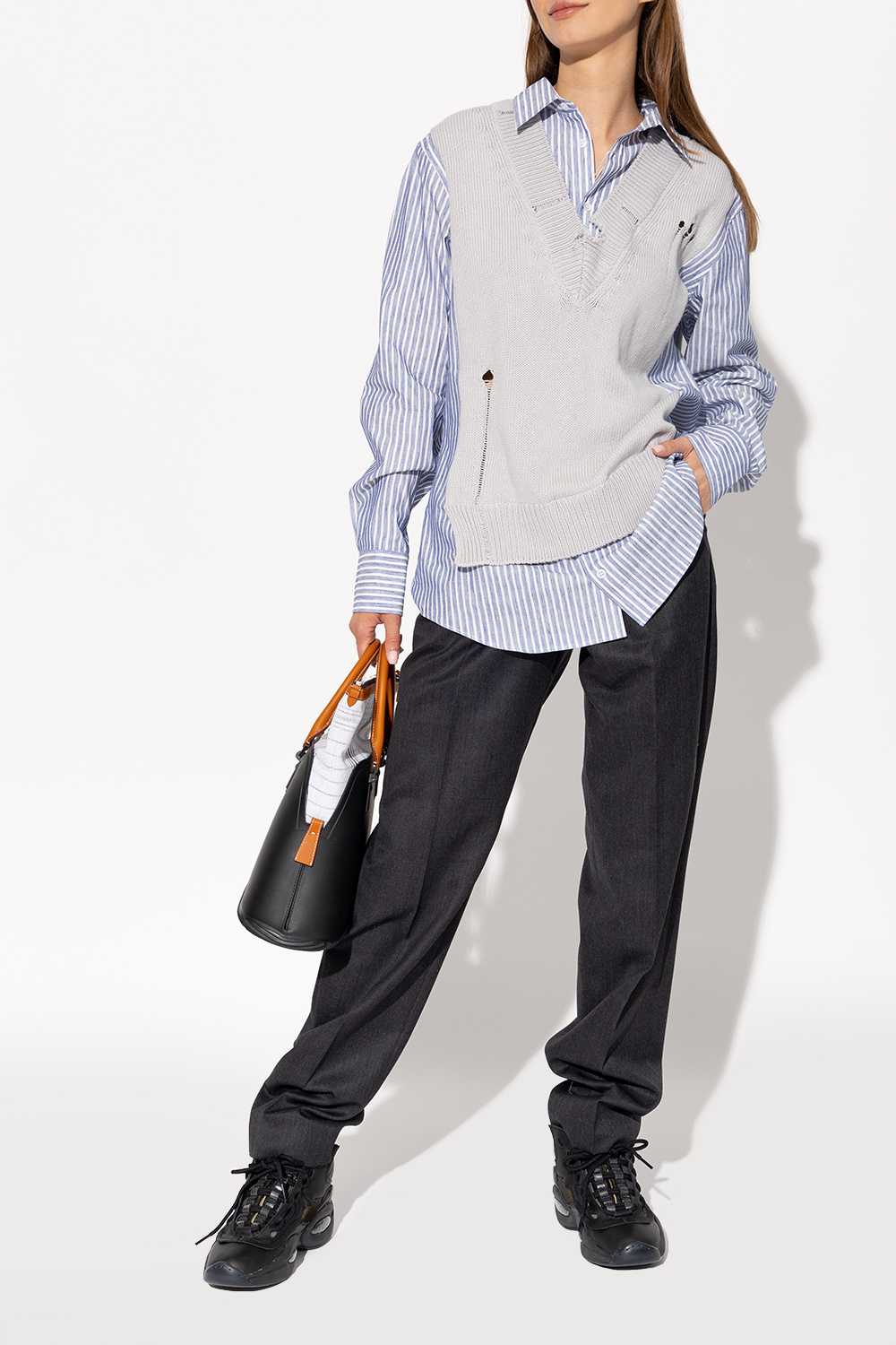◆Maison Margiela◆ レザープロジェクト0 TQメモリースニーカー PROJECT 0 TQ MEMORY OF WHITE(マルジェラ リーボック